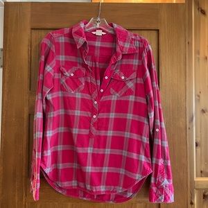 Sundance Plaid Top size M